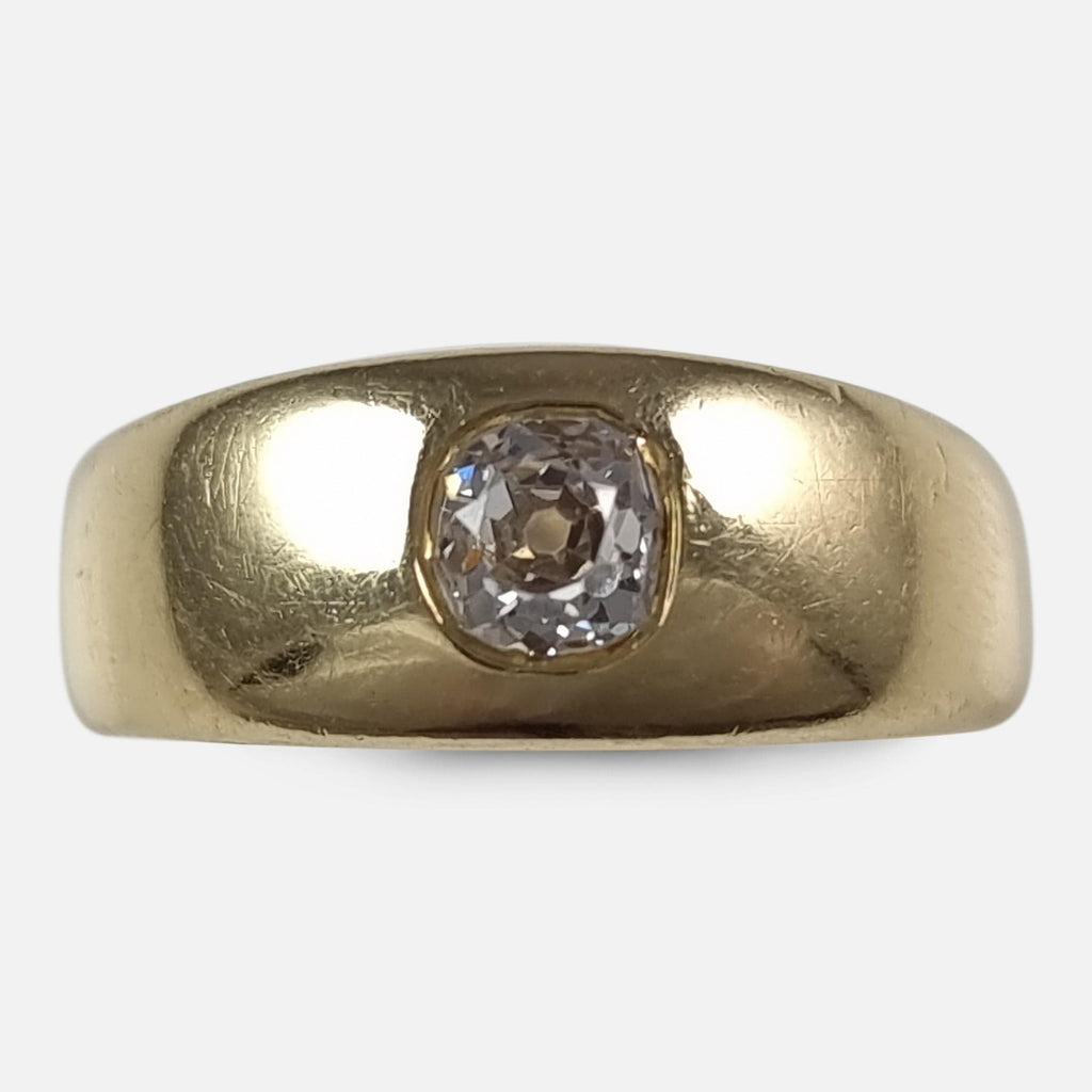 Mens diamond deals gypsy ring