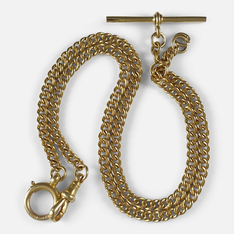 George V 18ct Gold Albert Watch Chain 1925