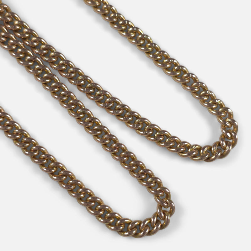 a section of the chain in focus