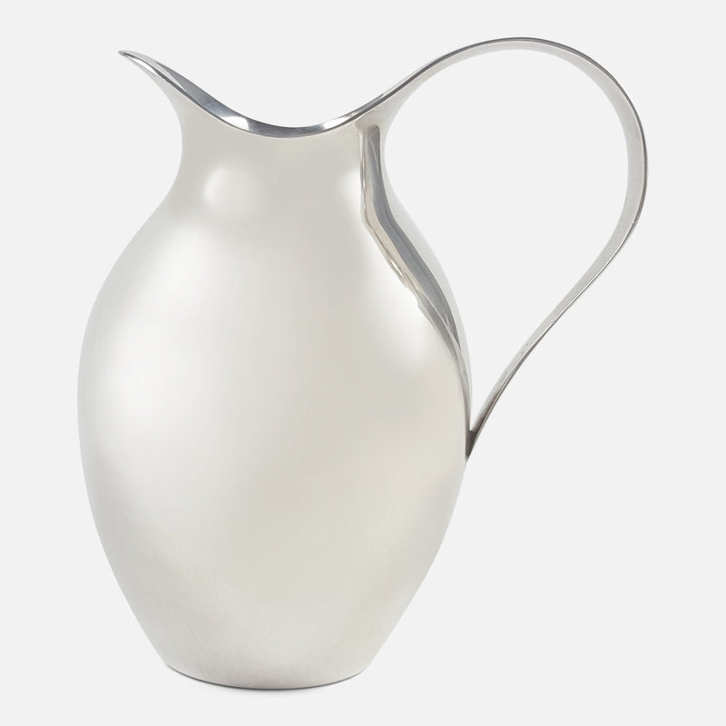 The Sterling Silver Cream Jug viewed side on