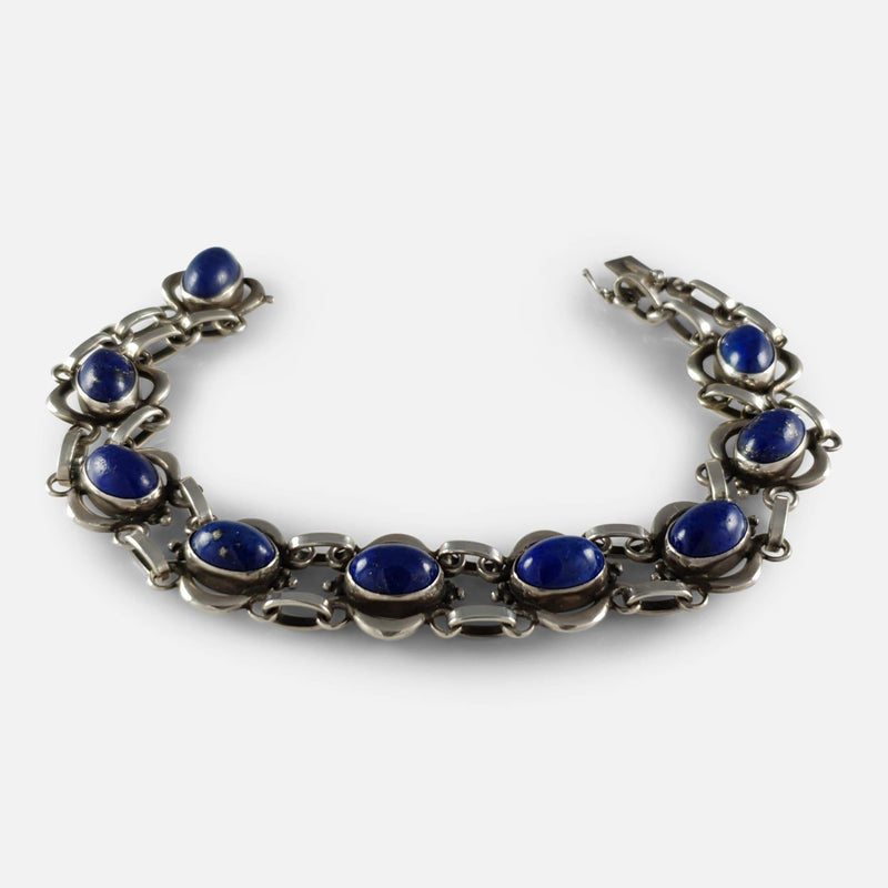 Beaded Bracelet with Lapis Lazuli and Silver-White Pearls - Wise Damsel |  NOVICA