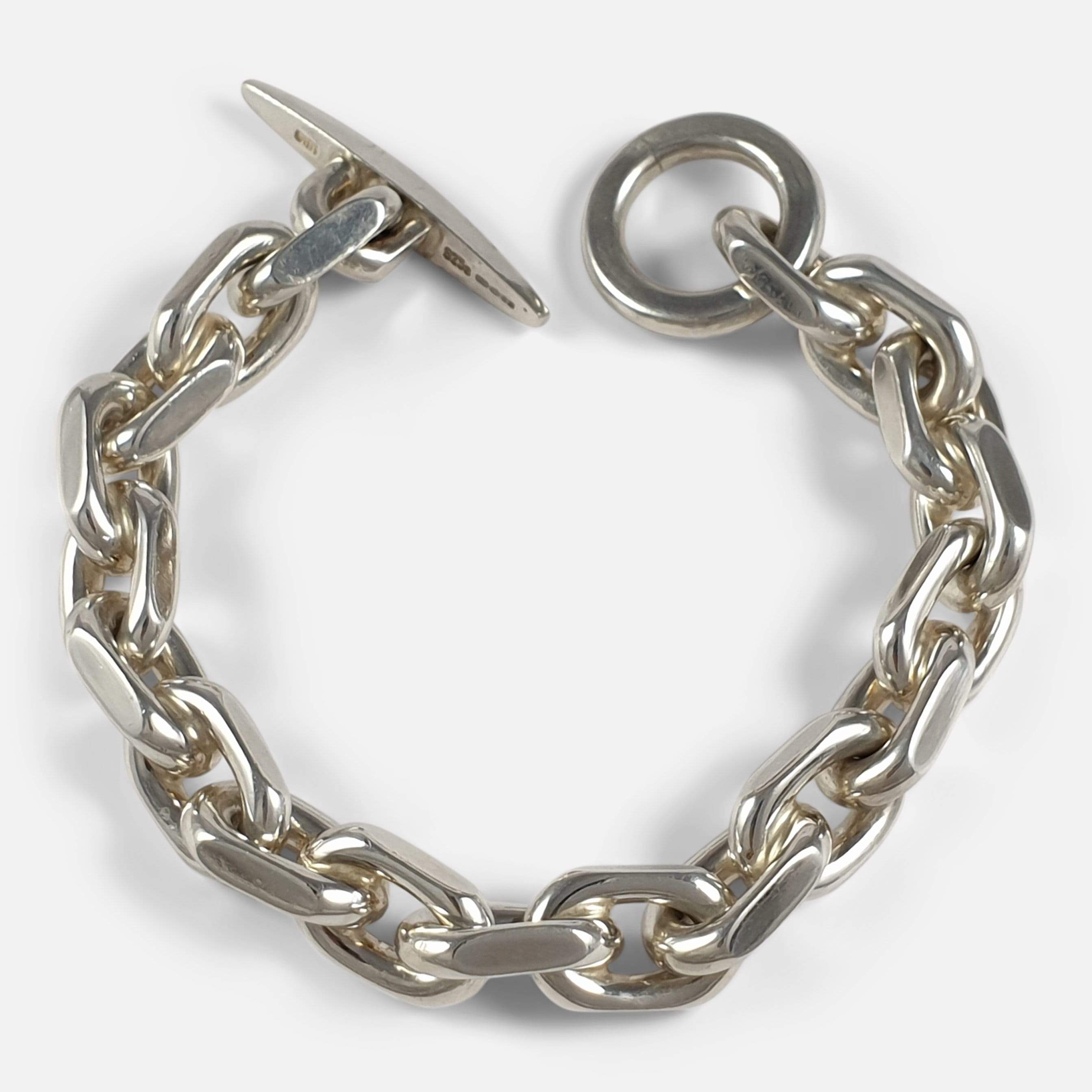 Sterling Silver Marine Link Bracelet