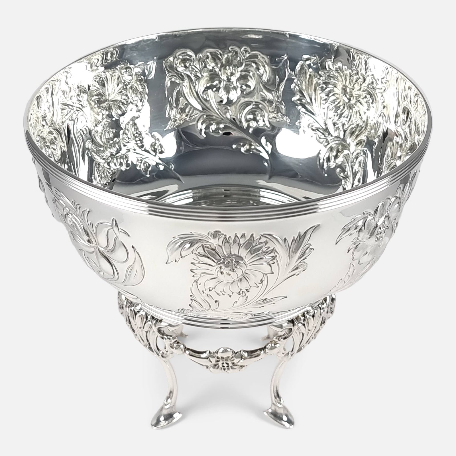 Antique 1910s Victoria Art Nouveau SilverplatetFoo9573Ja17ortCo diment Bowl withsR573Gllss and3Handle9 English Traditinnal Collectible retailer