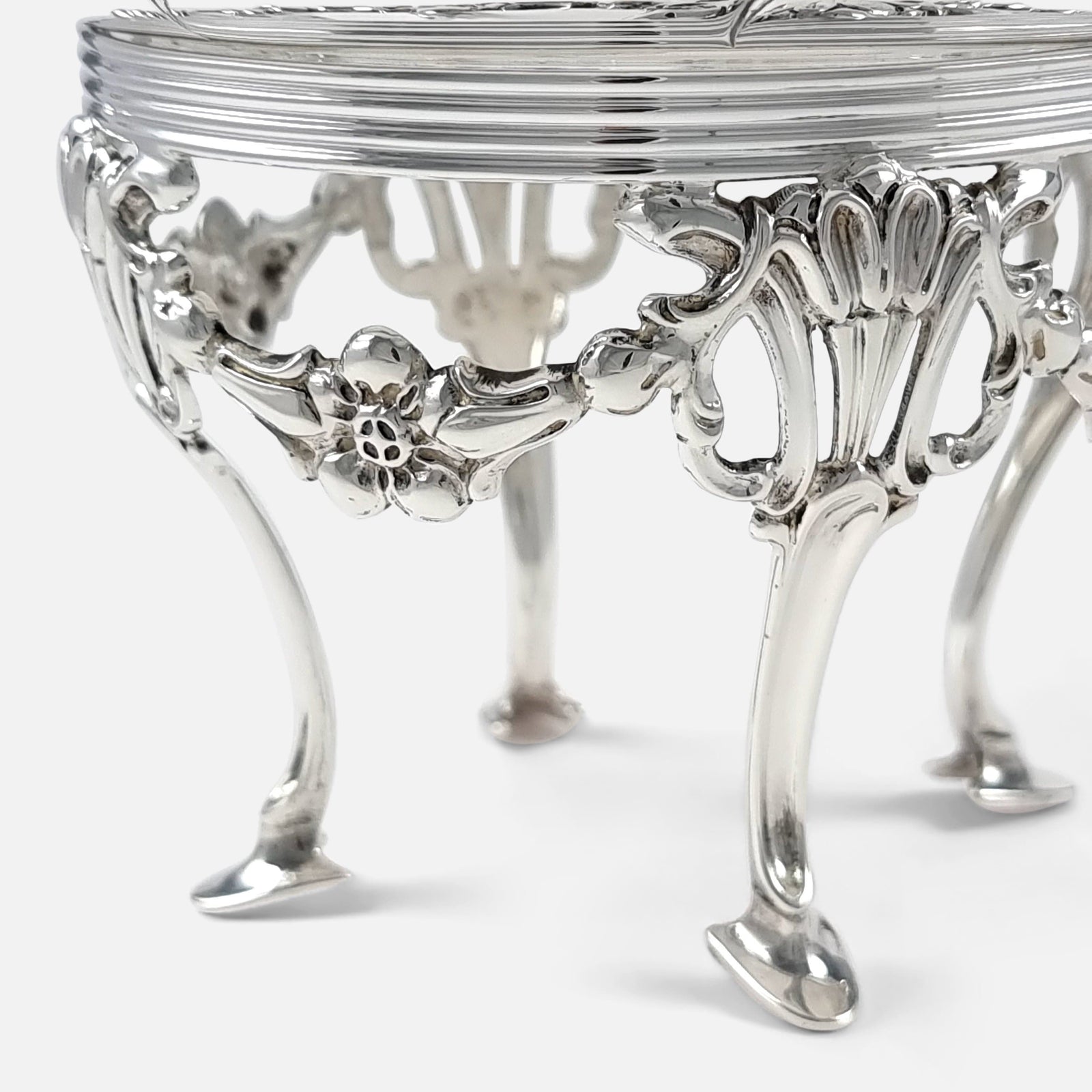 Antique 1910s Victoria Art Nouveau SilverplatetFoo9573Ja17ortCo diment Bowl withsR573Gllss and3Handle9 English Traditinnal Collectible retailer